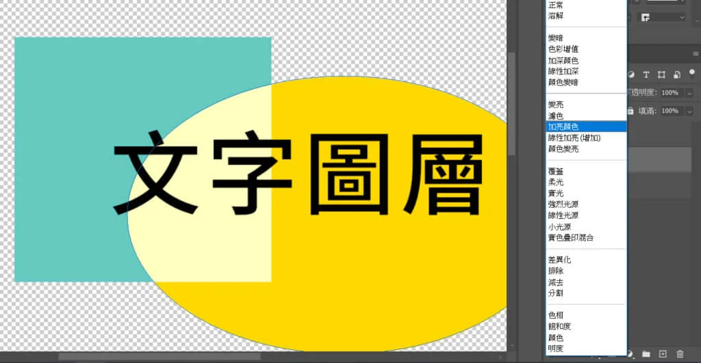 圖層混合模式變化