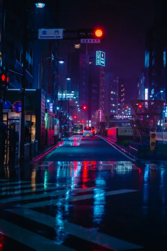 賽博龐克風霓虹調色
