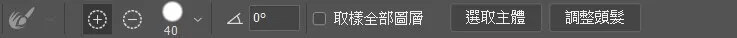 選取並遮住操作項